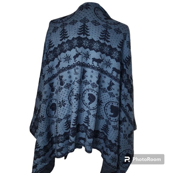 #072. NWT Blue Disney Frozen 2 Movie Tonal Cardigan Sweater-Box Lunch - Picture 4 of 6